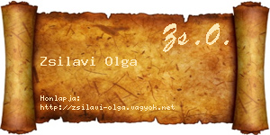Zsilavi Olga névjegykártya
